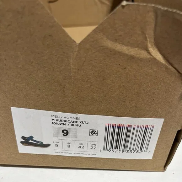 Teva Men’s Hurricane XLT 2 Blue Strappy Sandals, Size 9 M